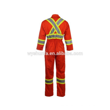 CSA Z96-09 tejido de poli-algodón ropa de trabajo retrorreflectante personalizada, chaqueta de alta visibilidad
